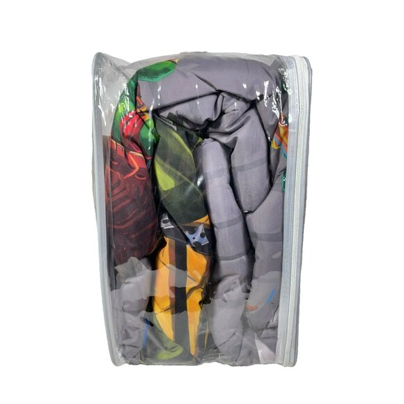 Teenage Mutant Ninja Turtles Reversible Kids Microfiber Twin Comforter 64" x 86" - Picture 5 of 9